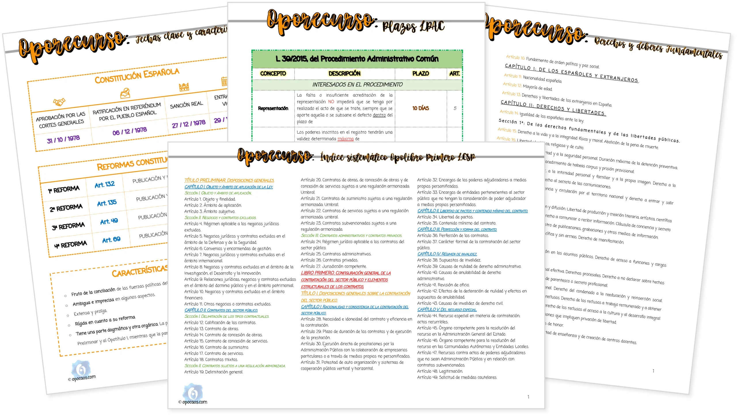 Imagen de muestra de los Oporecursos del Pack AGE Administrativo