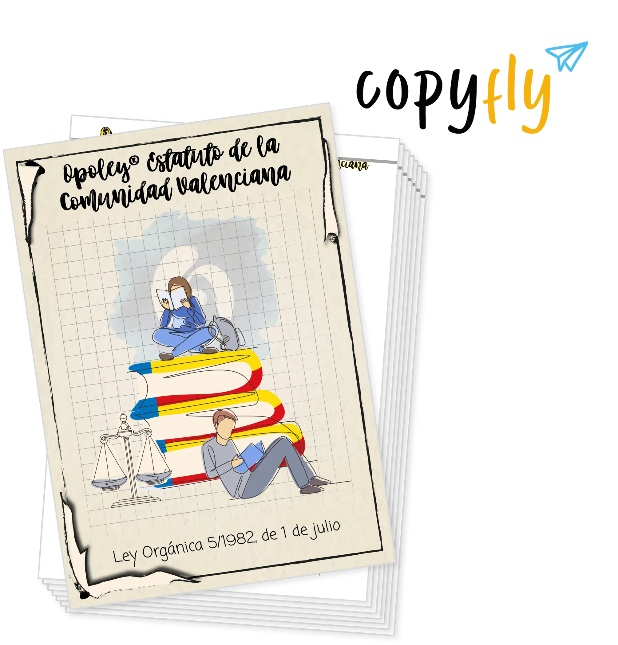Imagen de muestra de Copyfly y la Opoley Estatuto de la Comunidad Valenciana