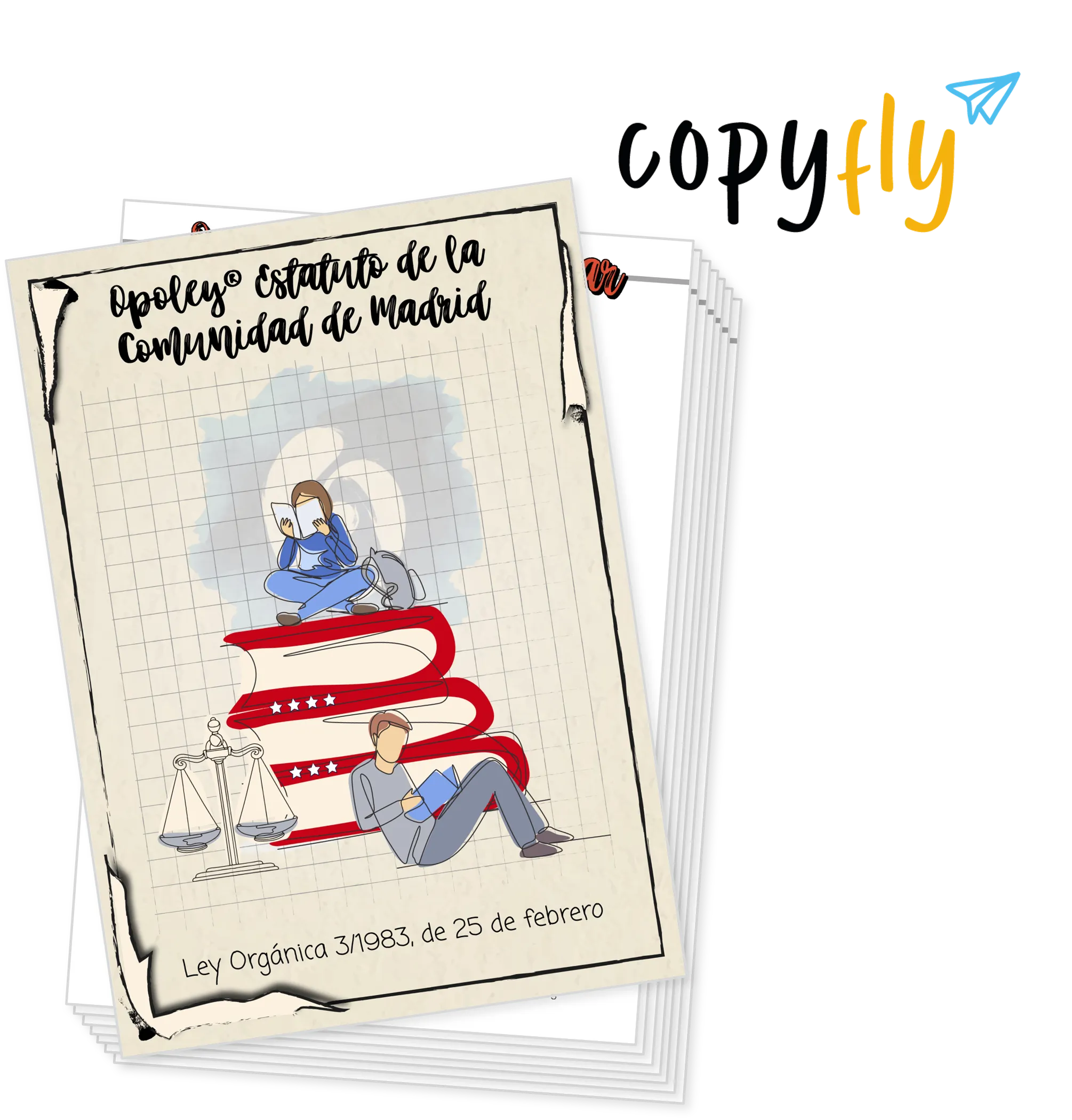Imagen de muestra de Copyfly y la Opoley Estatuto de la Comunidad de Madrid