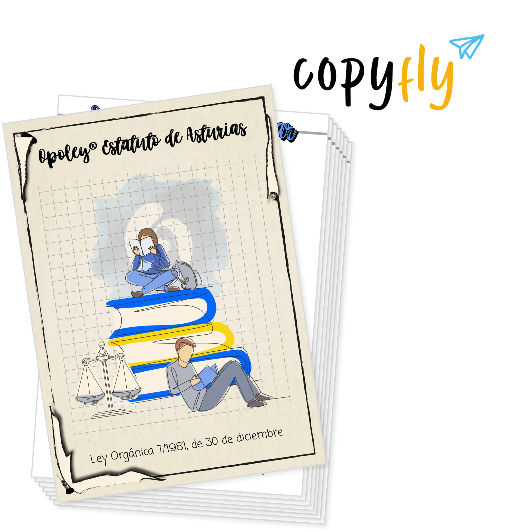 Imagen de muestra de Copyfly y la Opoley Estatuto de Asturias