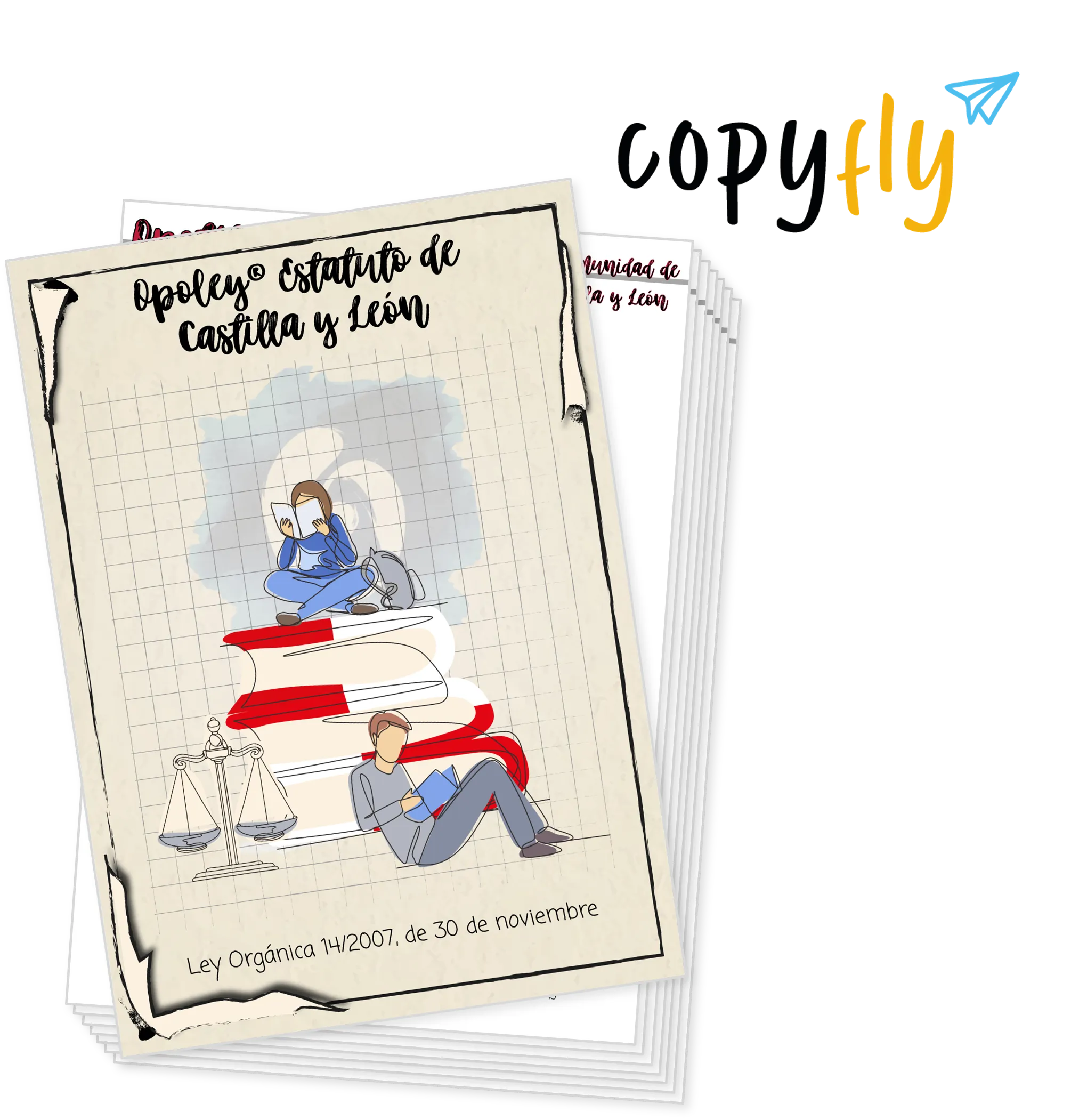Imagen de muestra de Copyfly y la Opoley Estatuto de Castilla y León
