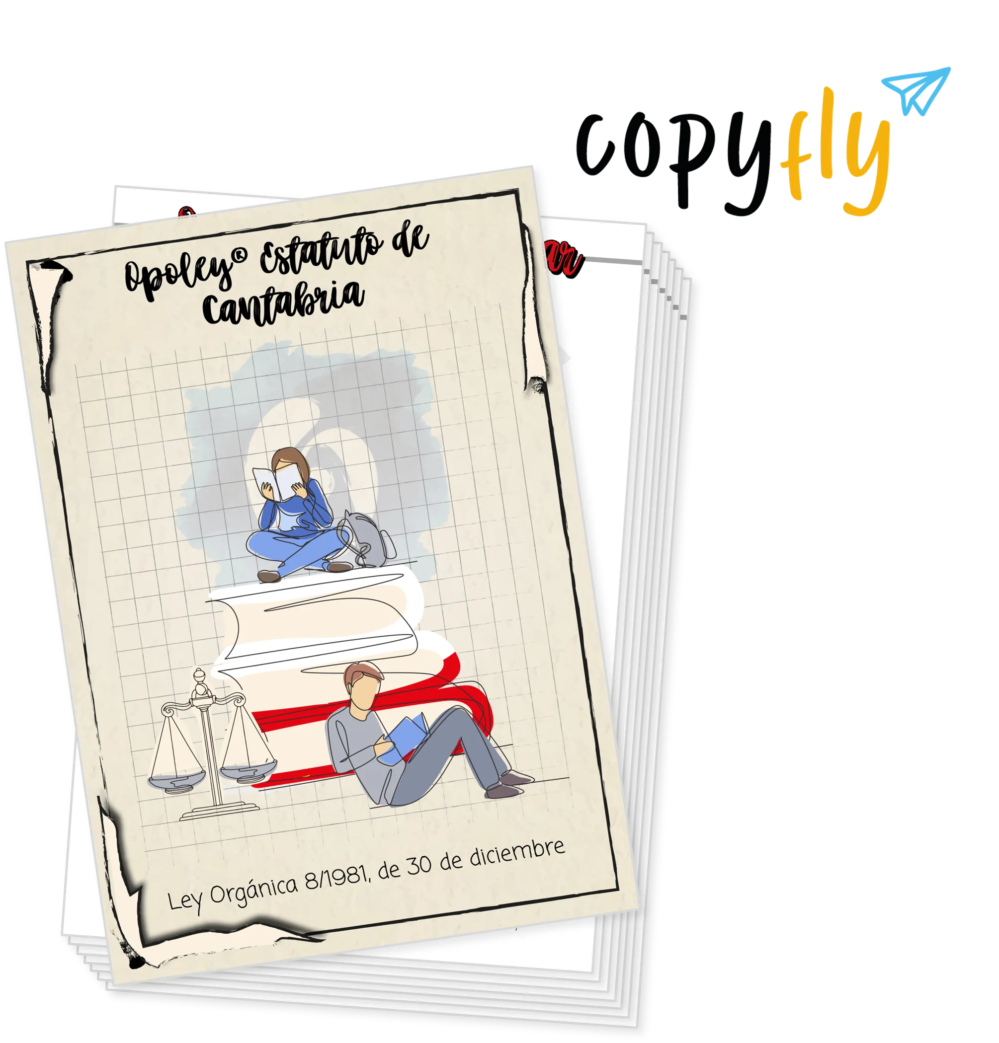 Imagen de muestra de Copyfly y la Opoley Estatuto de Cantabria