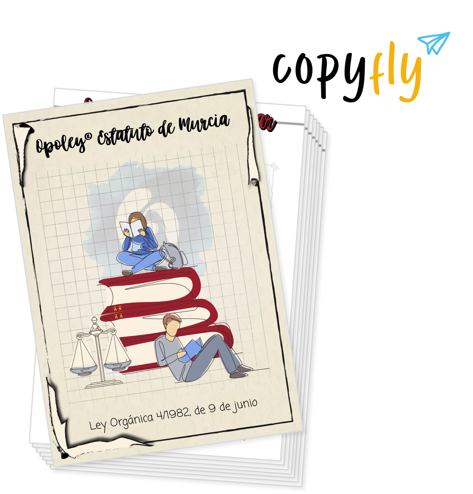 Imagen de muestra de Copyfly y la Opoley Estatuto de la Región de Murcia