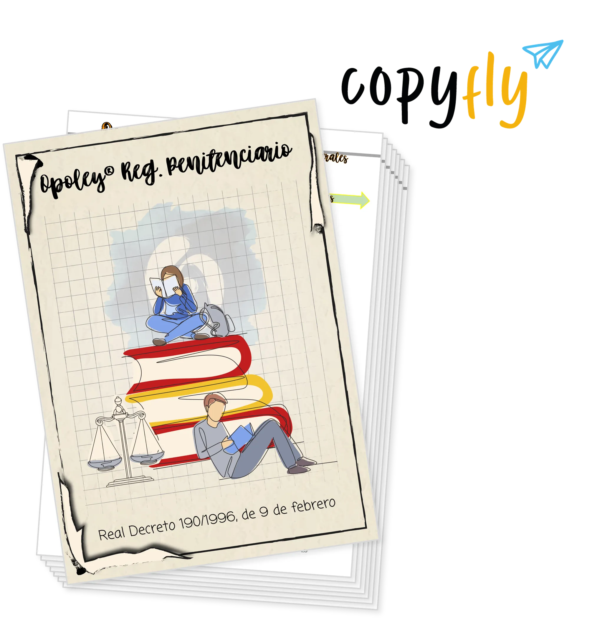 Imagen de muestra de Copyfly y la Opoley Reglamento Penitenciario