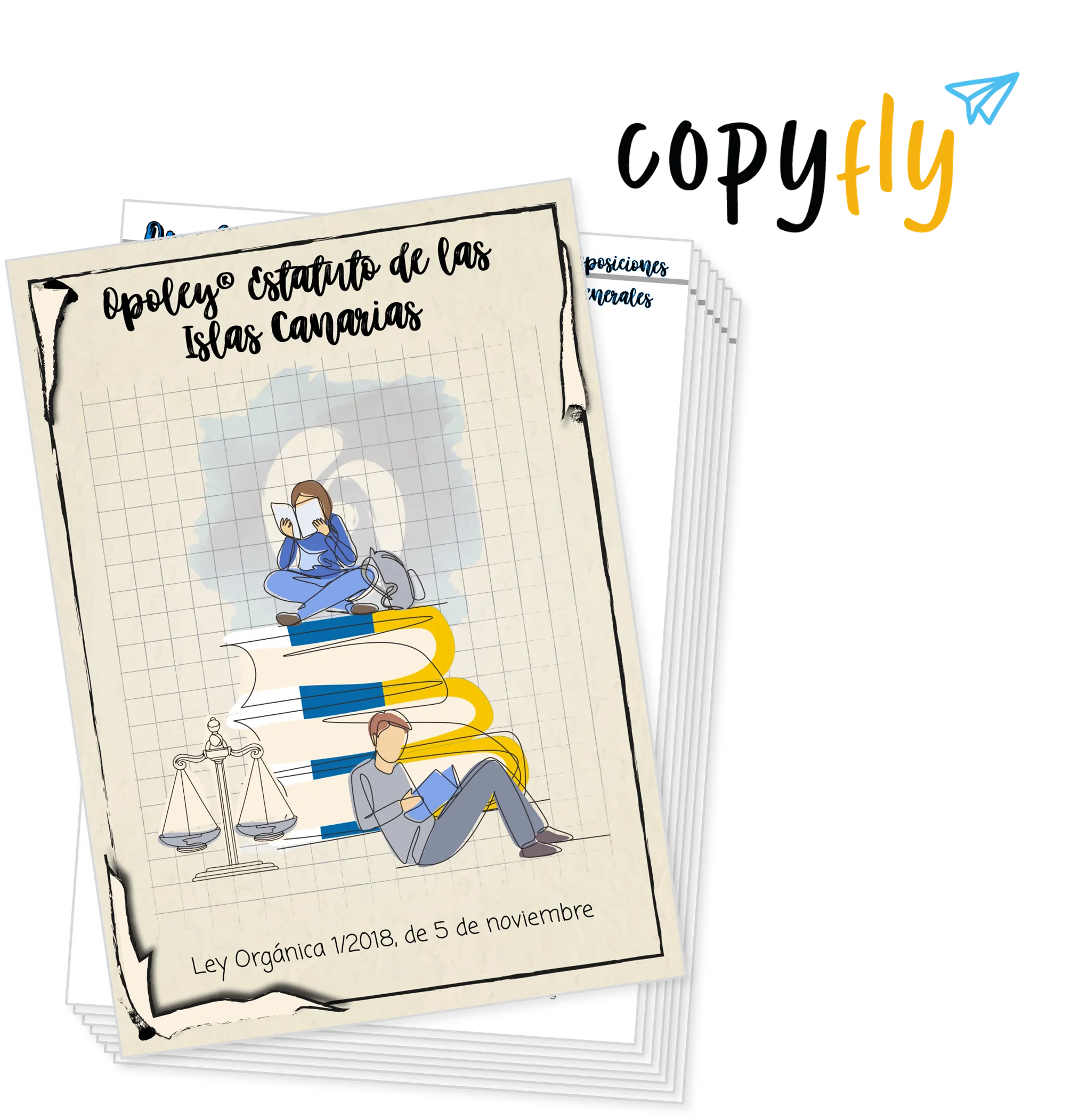 Imagen de muestra de Copyfly y la Opoley Estatuto de las Islas Canarias