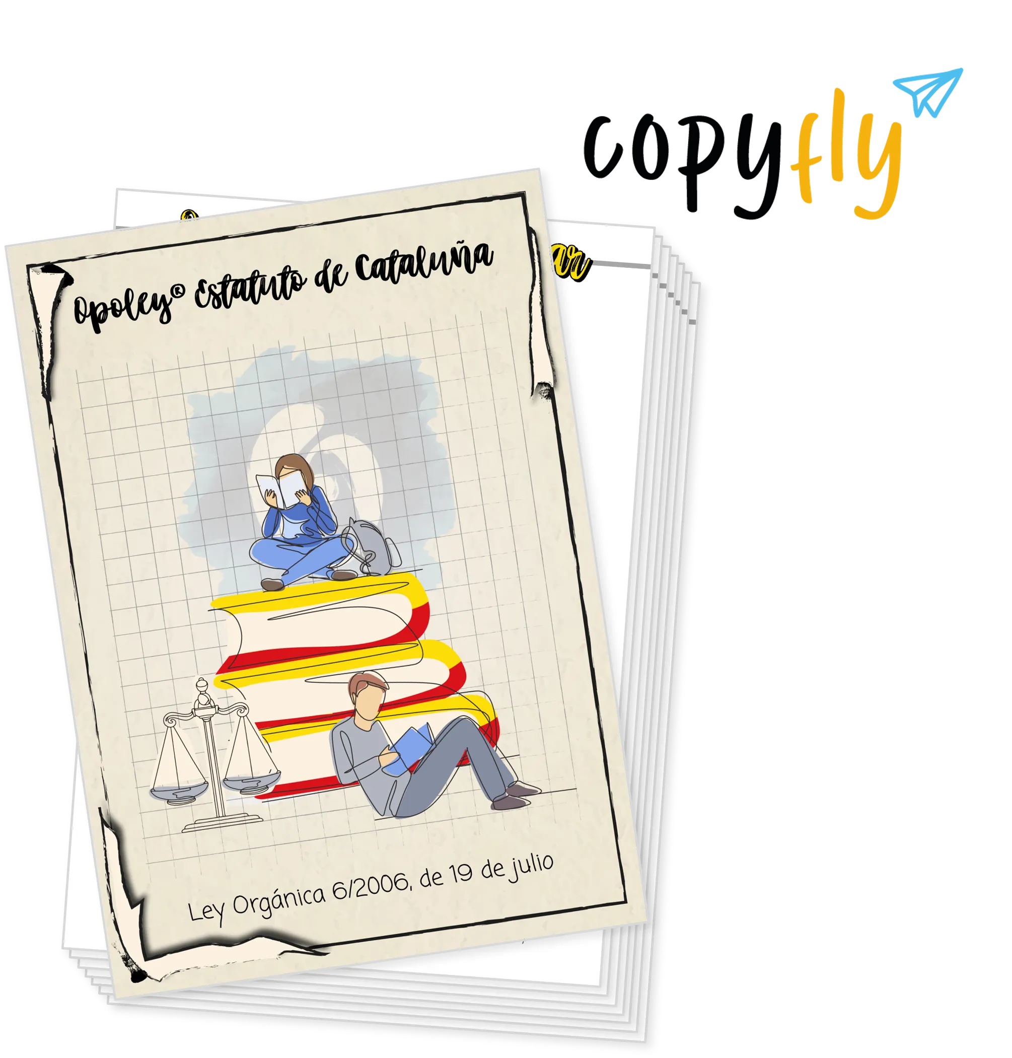 Imagen de muestra de Copyfly y la Opoley Estatuto de Cataluña
