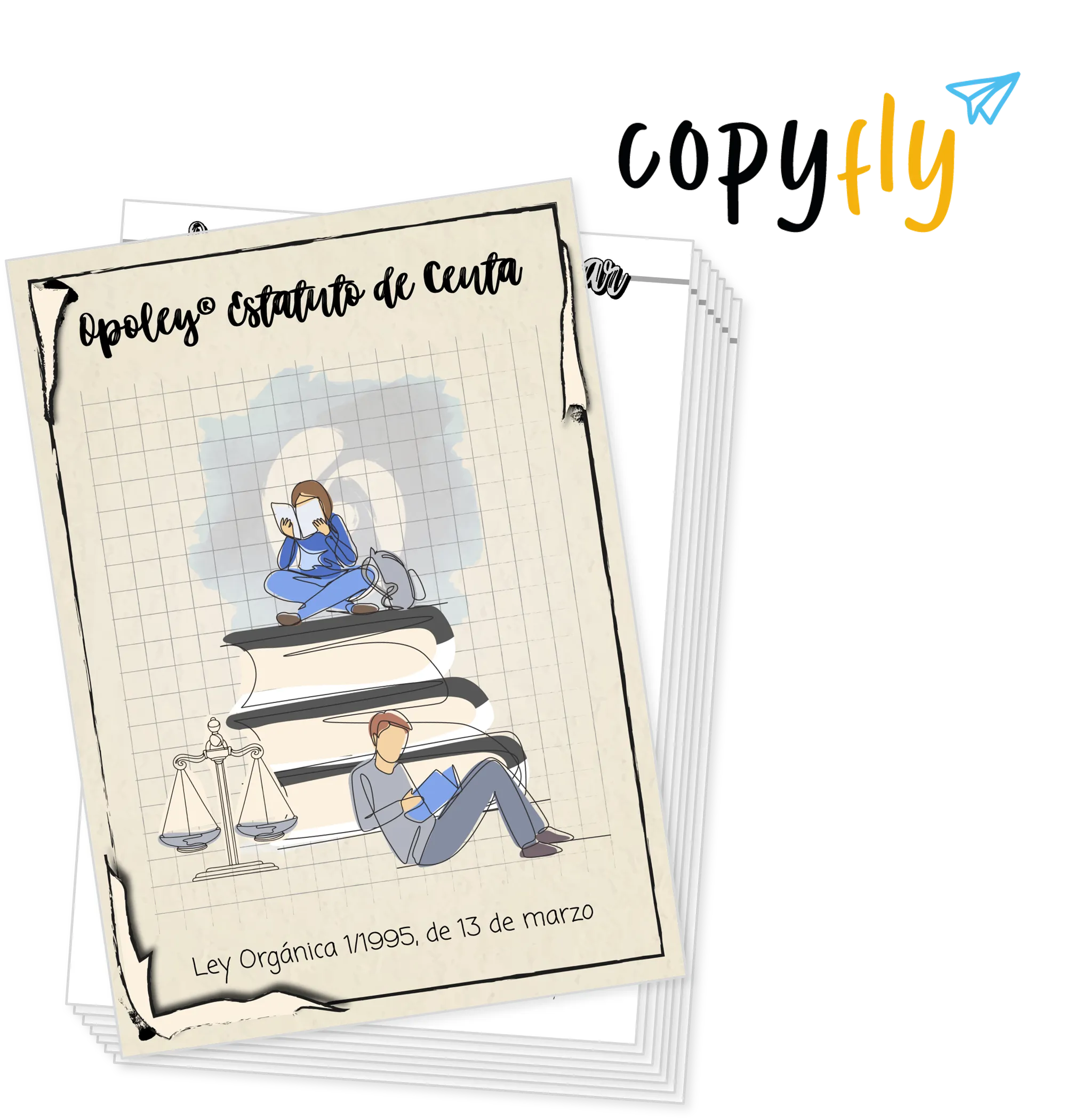 Imagen de muestra de Copyfly y la Opoley Estatuto de Ceuta