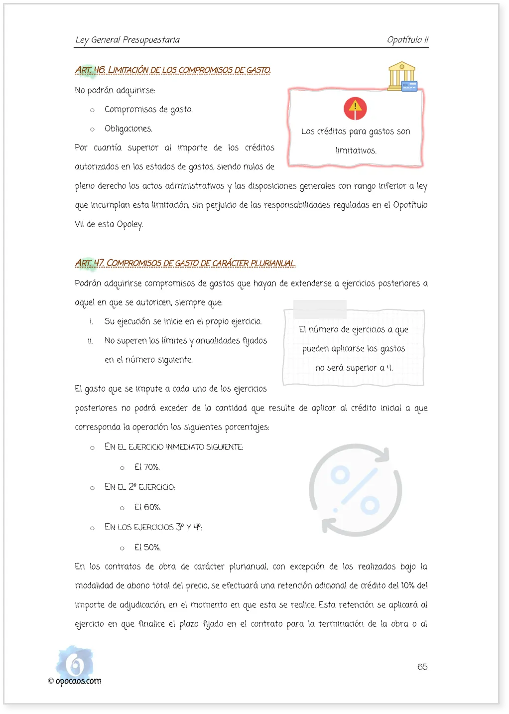 Imagen de muestra de una página simple de la Opoley LGP