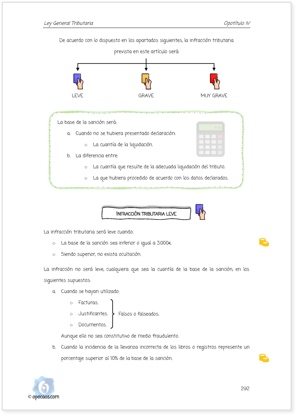 Imagen de muestra de una página simple de la Opoley LGT