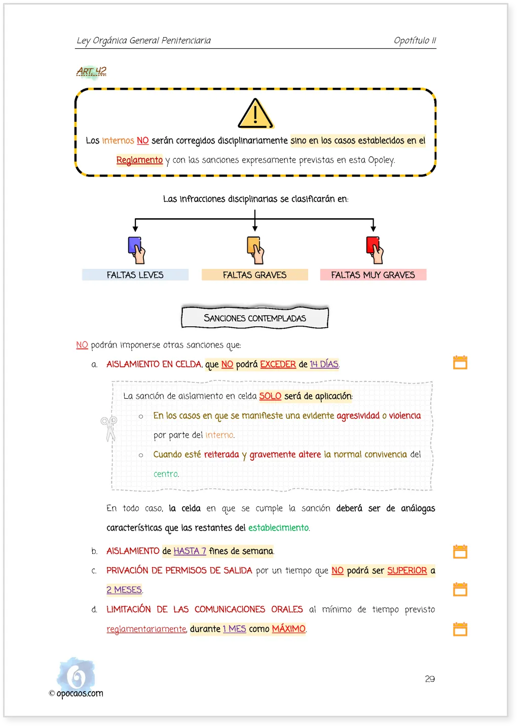 Imagen de muestra de una página de la Opoley LOGP
