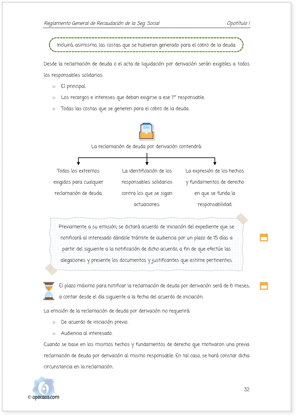 Imagen de muestra de una página simple de la Opoley RD 1415/2004