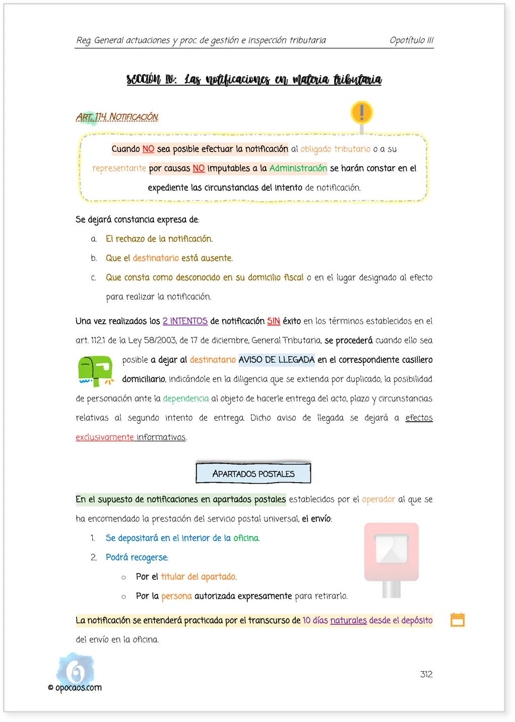 Imagen de muestra de una página de la Opoley RD 1065/2007