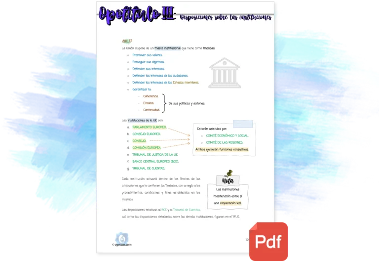 Imagen de muestra del Opotítulo III de la Opoley Tratado UE (Pack)