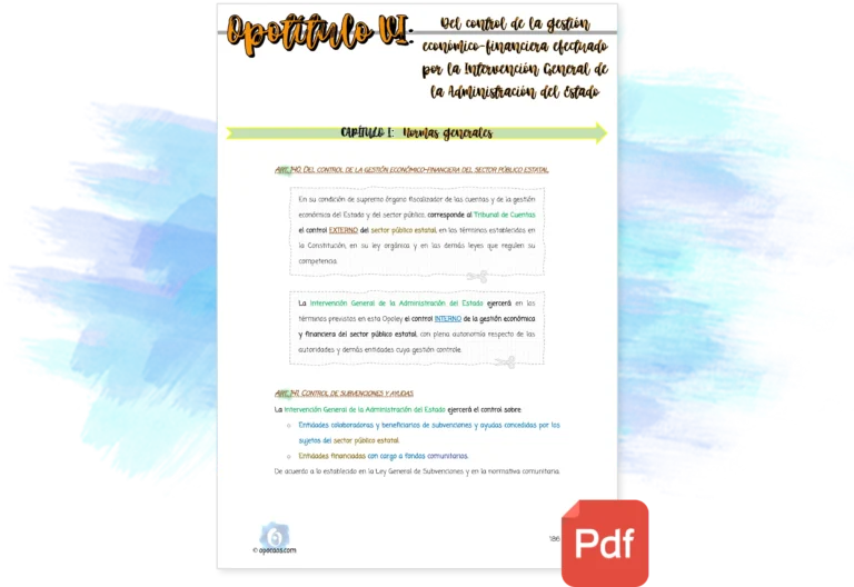 Imagen de muestra del Opotítulo VI de la Opoley LGP (Pack)