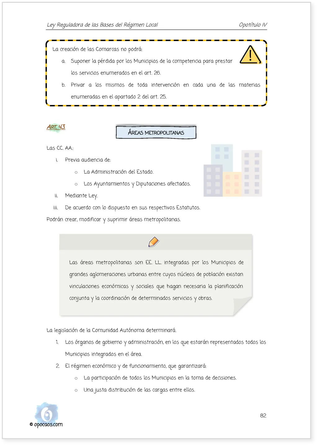 Imagen de muestra de una página simple de la Opoley LBRL