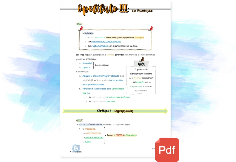 Imagen de muestra del Opotítulo III de la Opoley LBRL (Pack)