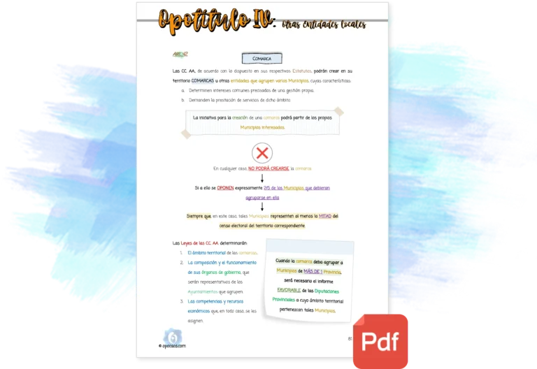 Imagen de muestra del Opotítulo IV de la Opoley LBRL (Pack)