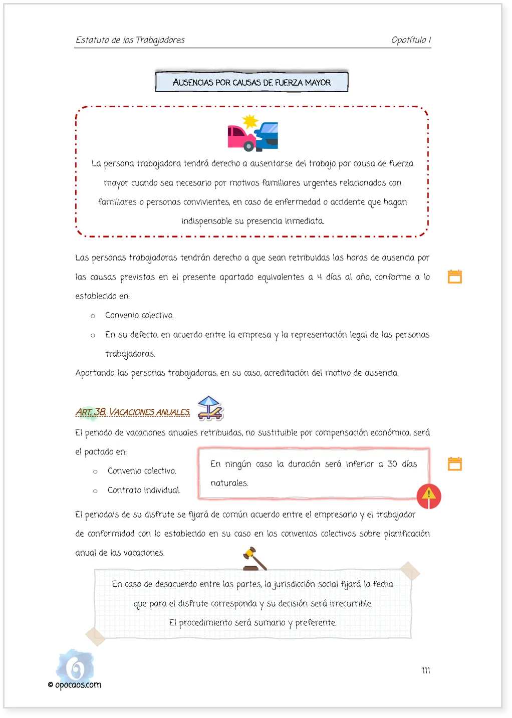 Imagen de muestra de una página simple de la Opoley TRLET