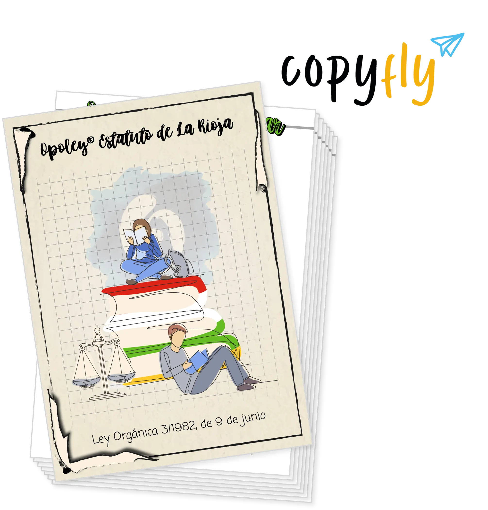 Imagen de muestra de Copyfly y la Opoley Estatuto de La Rioja