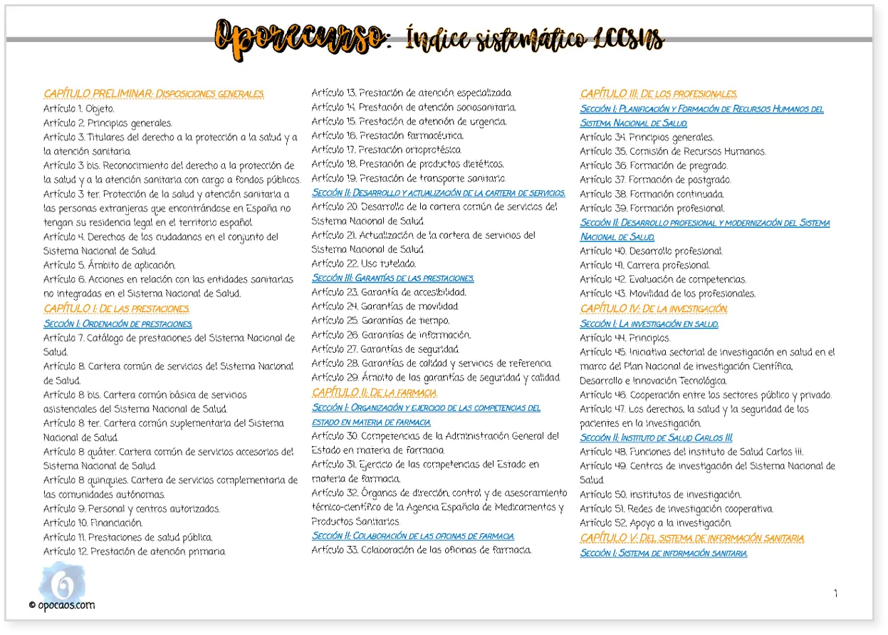 Imagen de muestra del Oporecurso de la Opoley LCCSNS