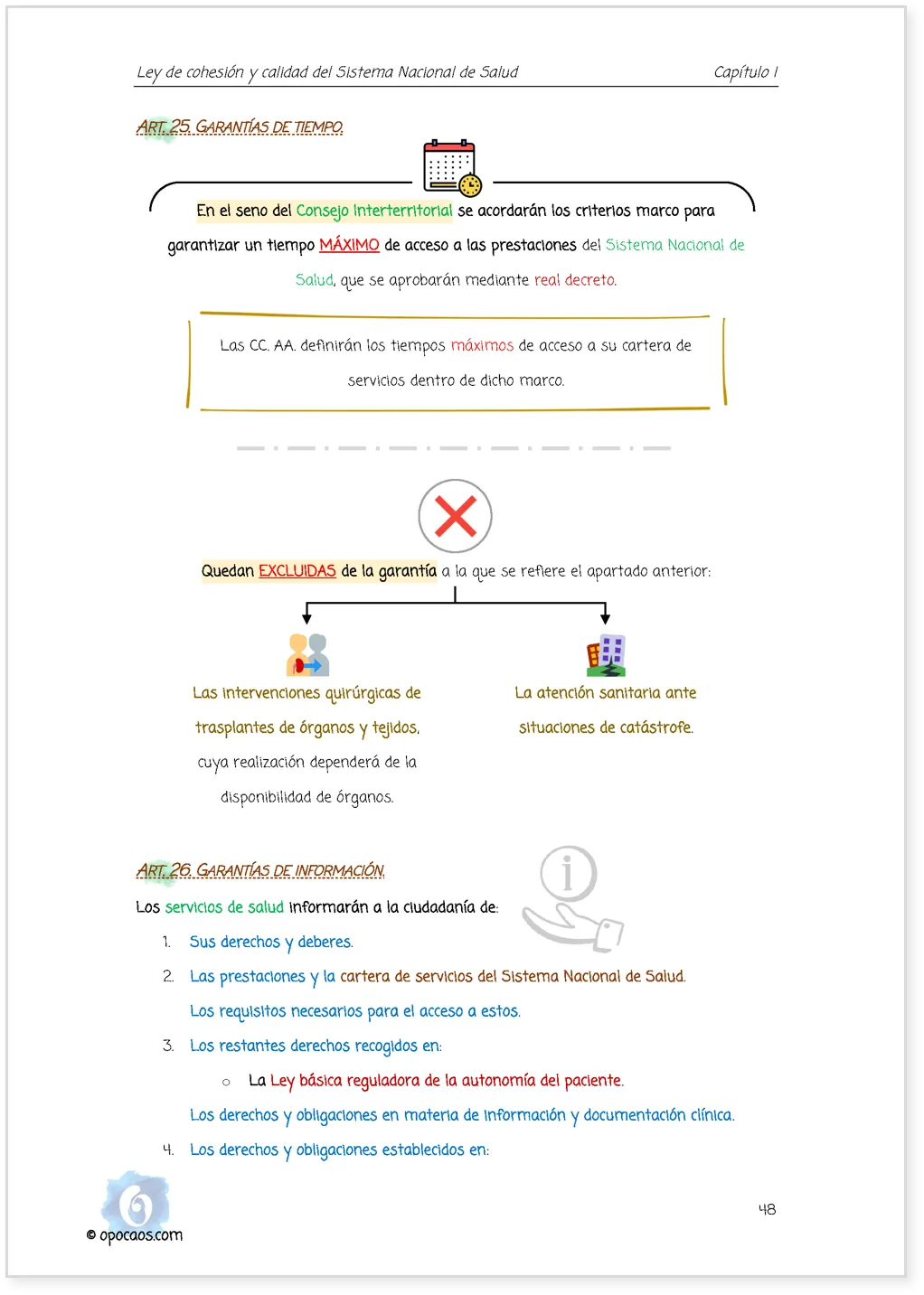 Imagen de muestra de una página de la Opoley LCCSNS