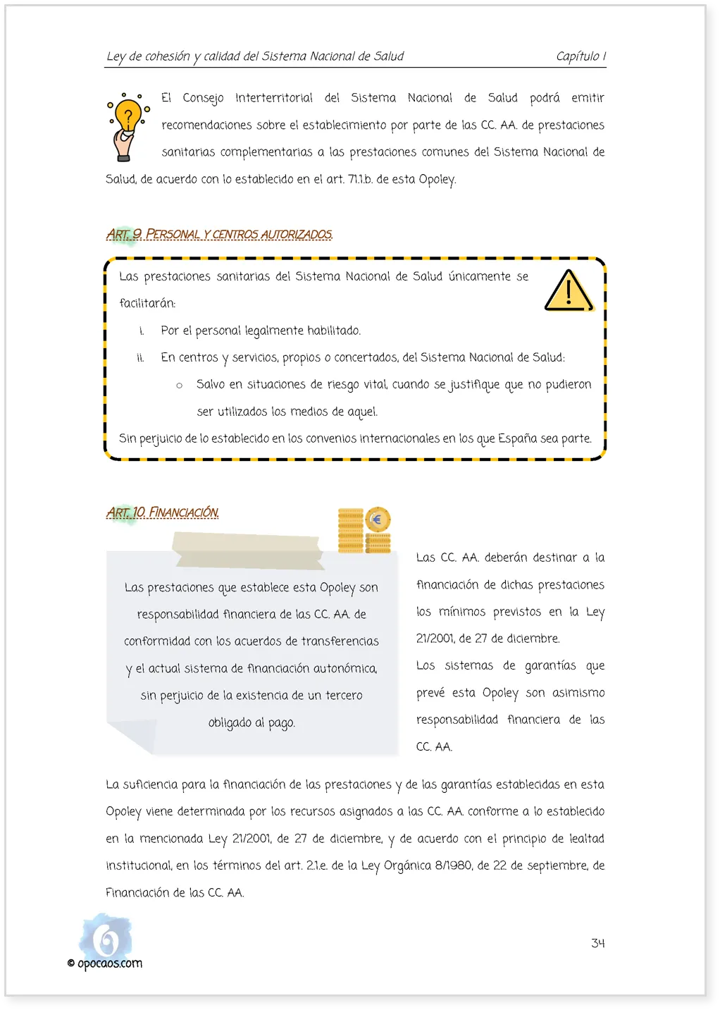 Imagen de muestra de una página simple de la Opoley LCCSNS
