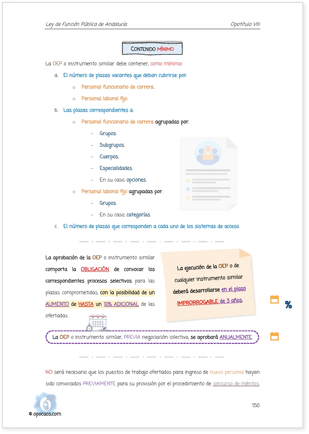 Imagen de muestra de una página de la Opoley Función Pública de Andalucía