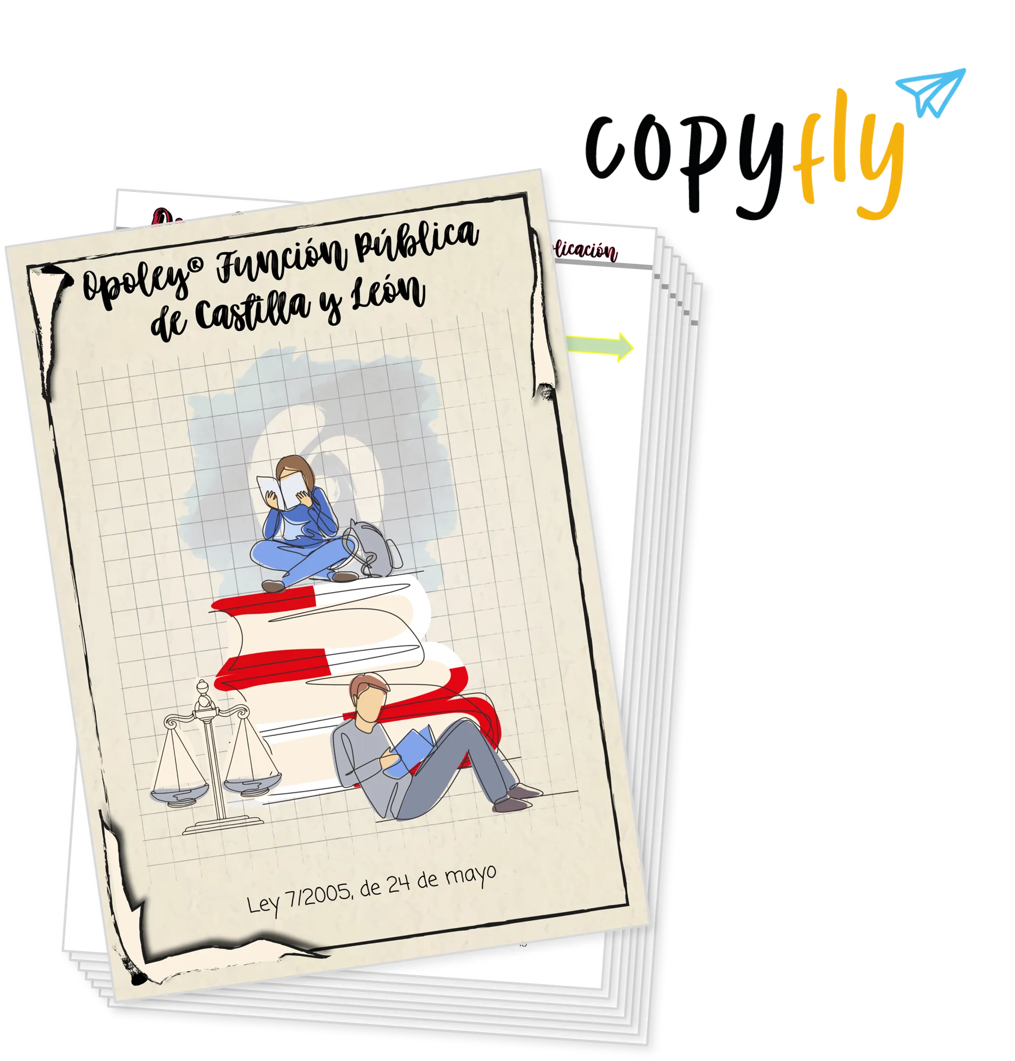 Imagen de muestra de Copyfly y la Opoley Función Pública de Castilla y León